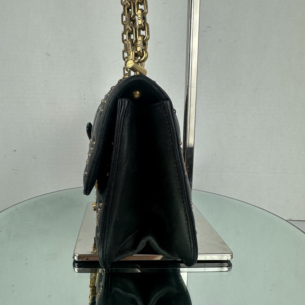 Pymt-3-DIOR LEATHER STUDDED WOC Shoulder/Crossbody Bag - Picture 4 of 10